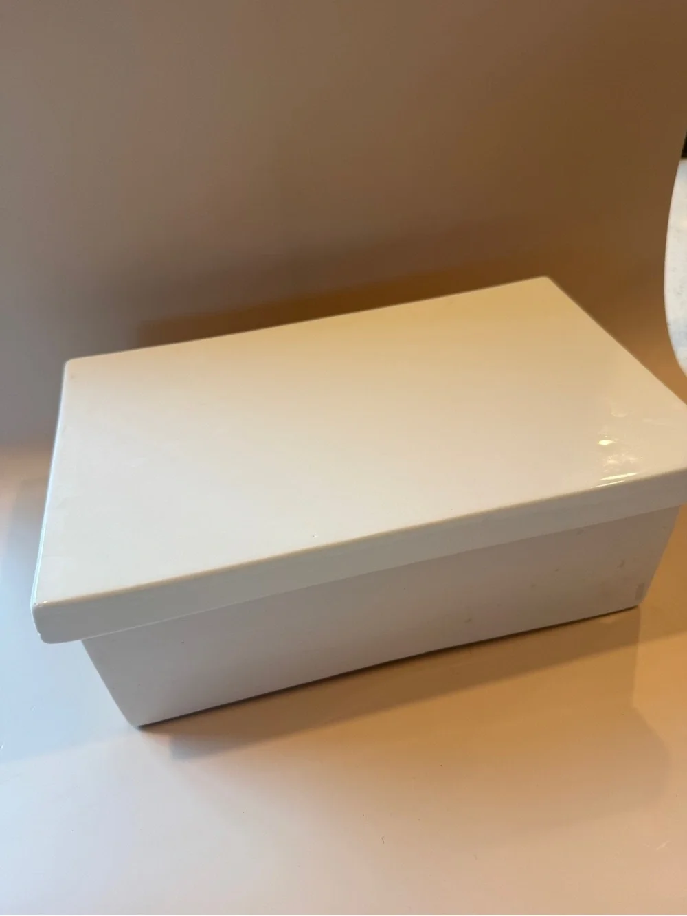 Seletti White Ceramic Storage Box with Lid